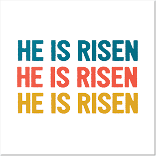 He Is Risen Cool Inspirational Easter Christian Posters and Art